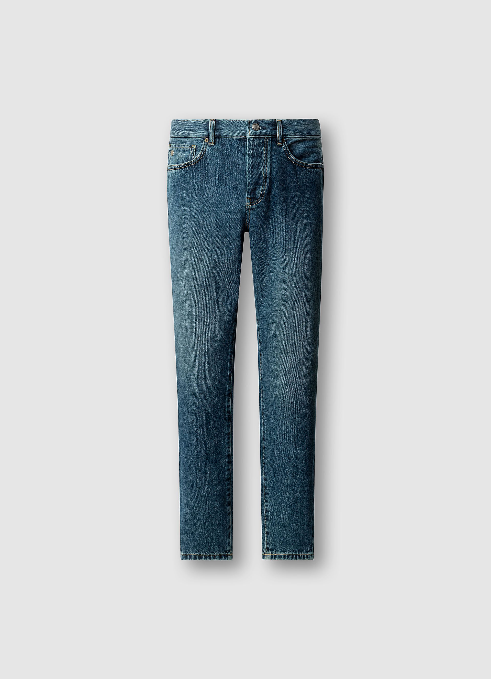Pepe Jeans 5-Pocket-Jeans TAPERED JEANS CAMDEN aus Baumwoll-Denim, tiefer Schritt