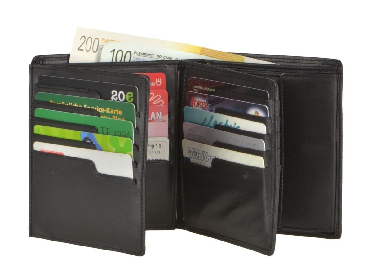 Harry, Esquire Kartenfächer RFID 25 mit Leder, Herrenbörse, Geldbörse Geldbeutel, Schutz,