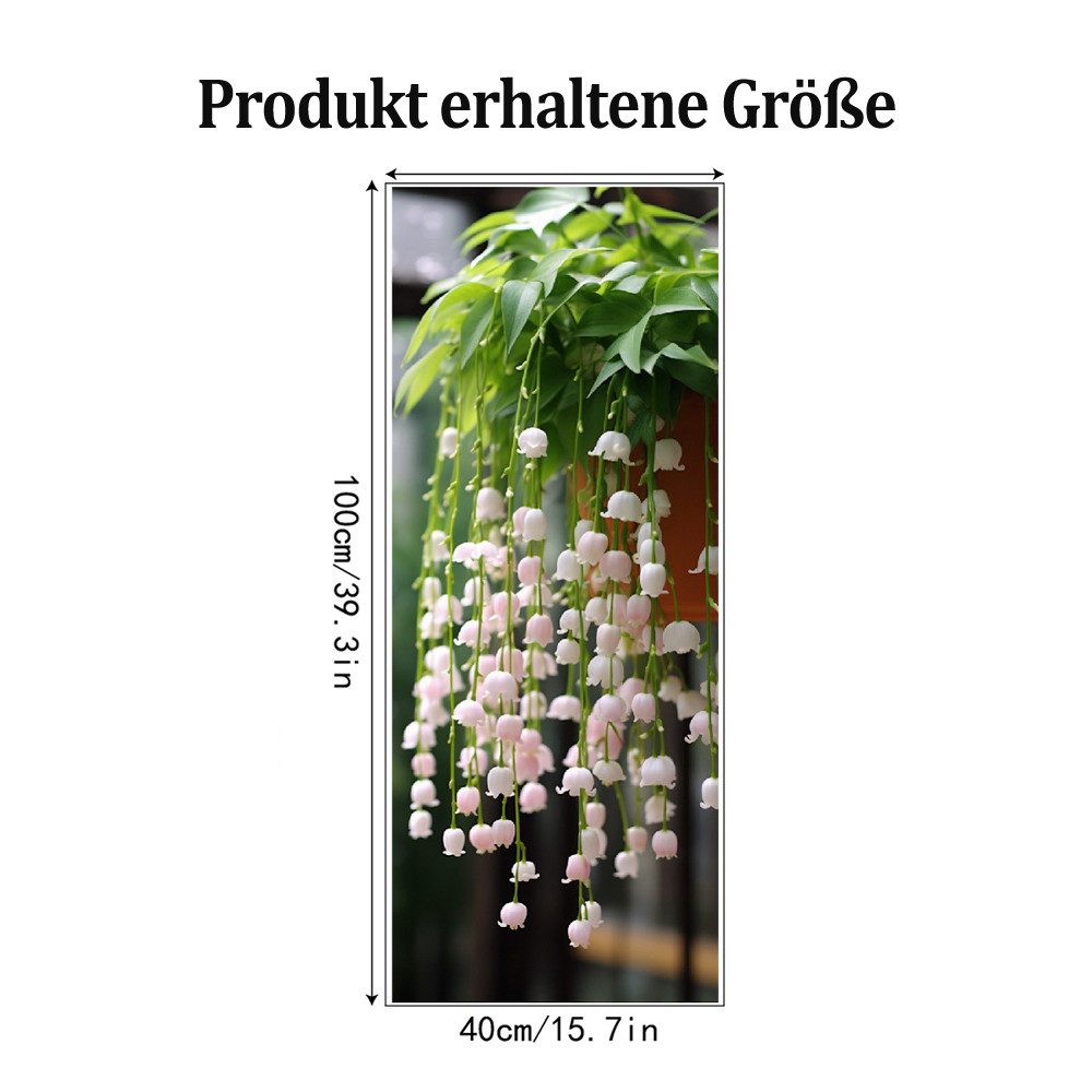 Coonoor Fenstersticker Herabfallende grüne Blätter Fensterfolie, günstig online kaufen