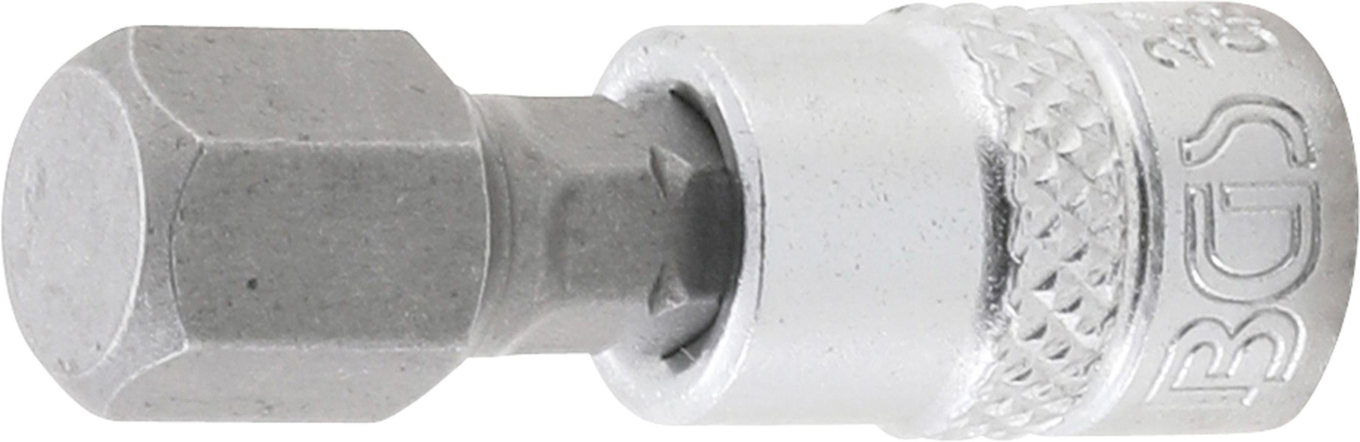 BGS technic Sechskant-Bit Bit-Einsatz, Antrieb Innenvierkant 6,3 mm (1/4), Innensechskant 3/8"