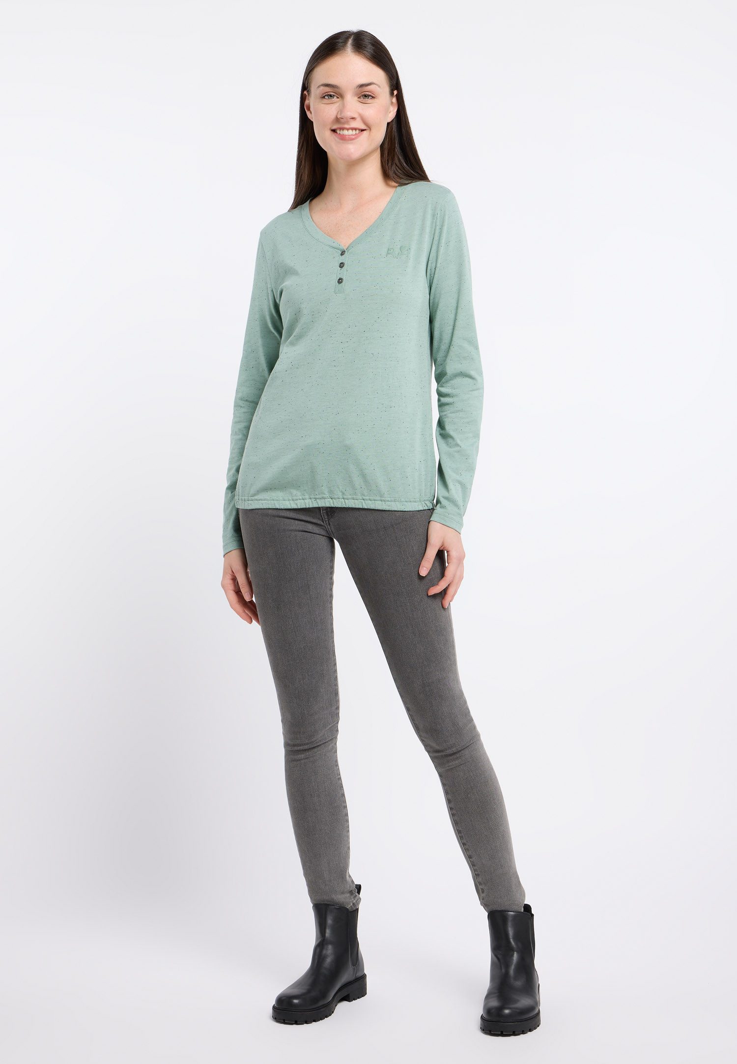 Ragwear Langarmshirt PINKKI MELANGE (Packung, 1-tlg) günstig online kaufen