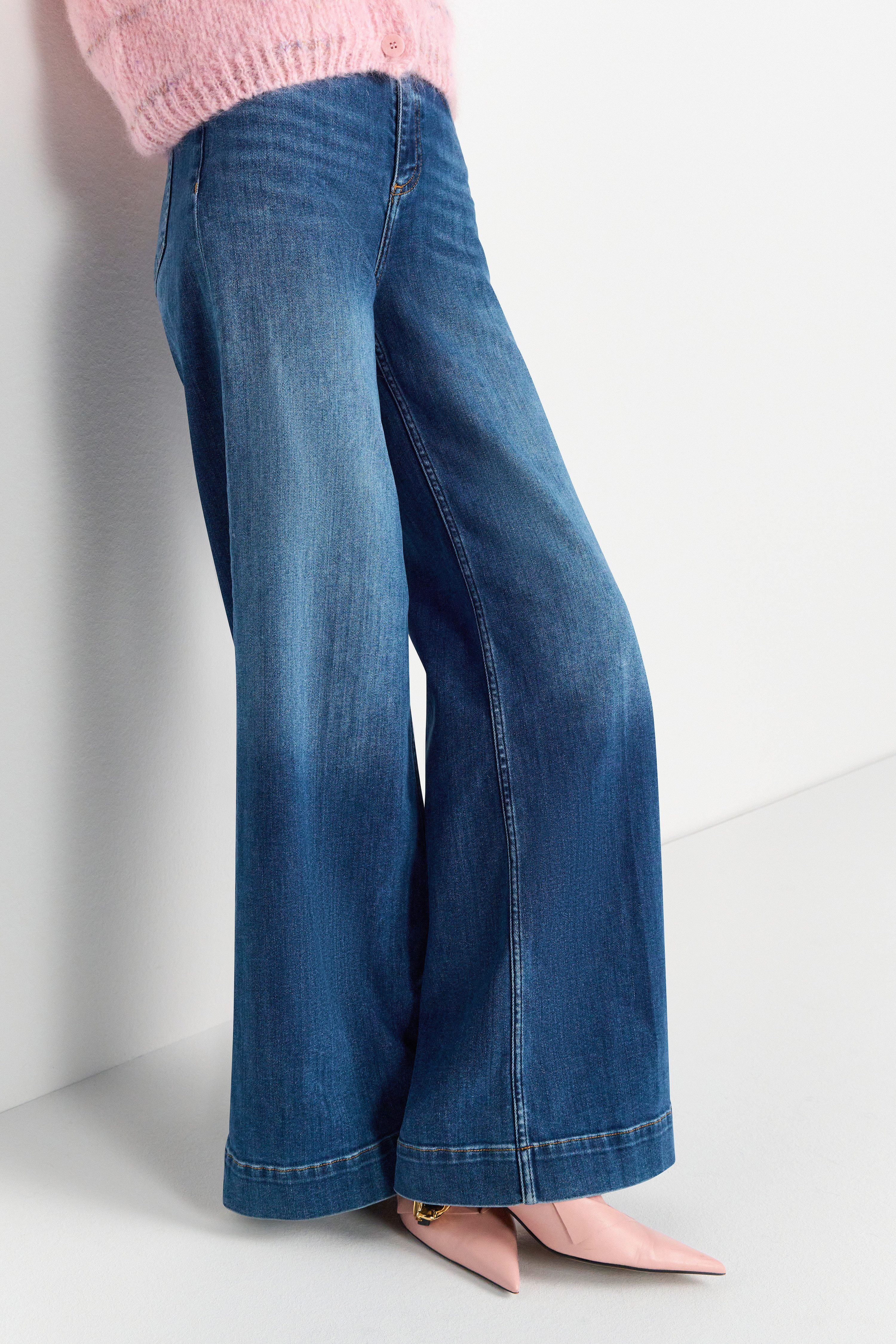 RICHROYAL Weite Jeans NOS MR SC F Blue günstig online kaufen