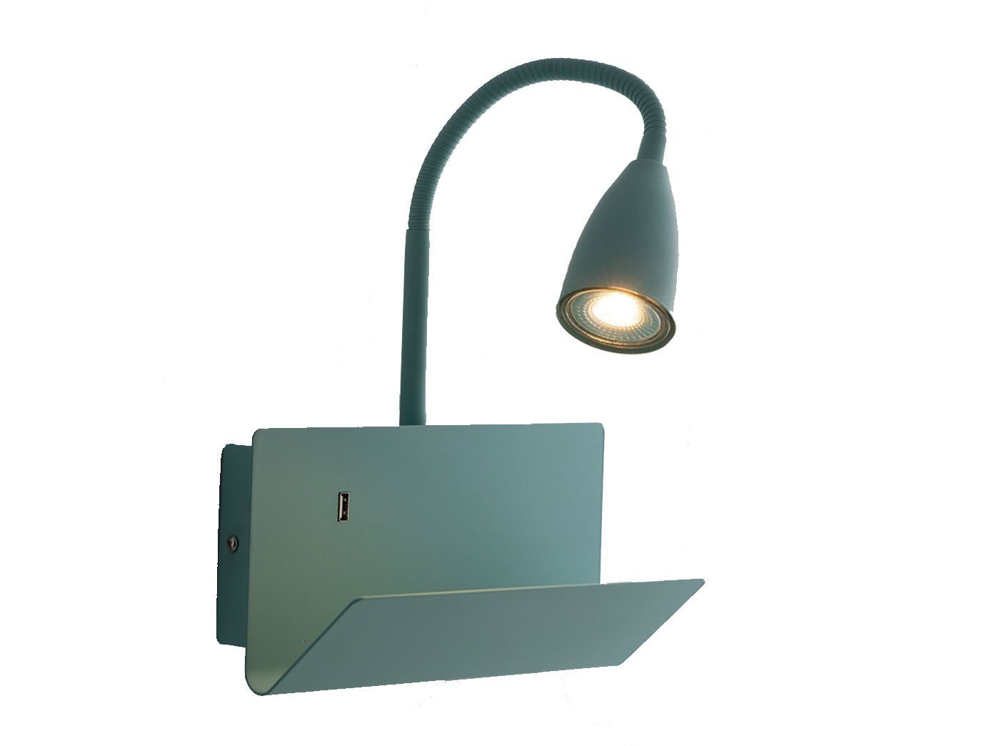 ECO-LIGHT LED Wandleuchte, USB-Ladefunktion, LED wechselbar, günstig online kaufen