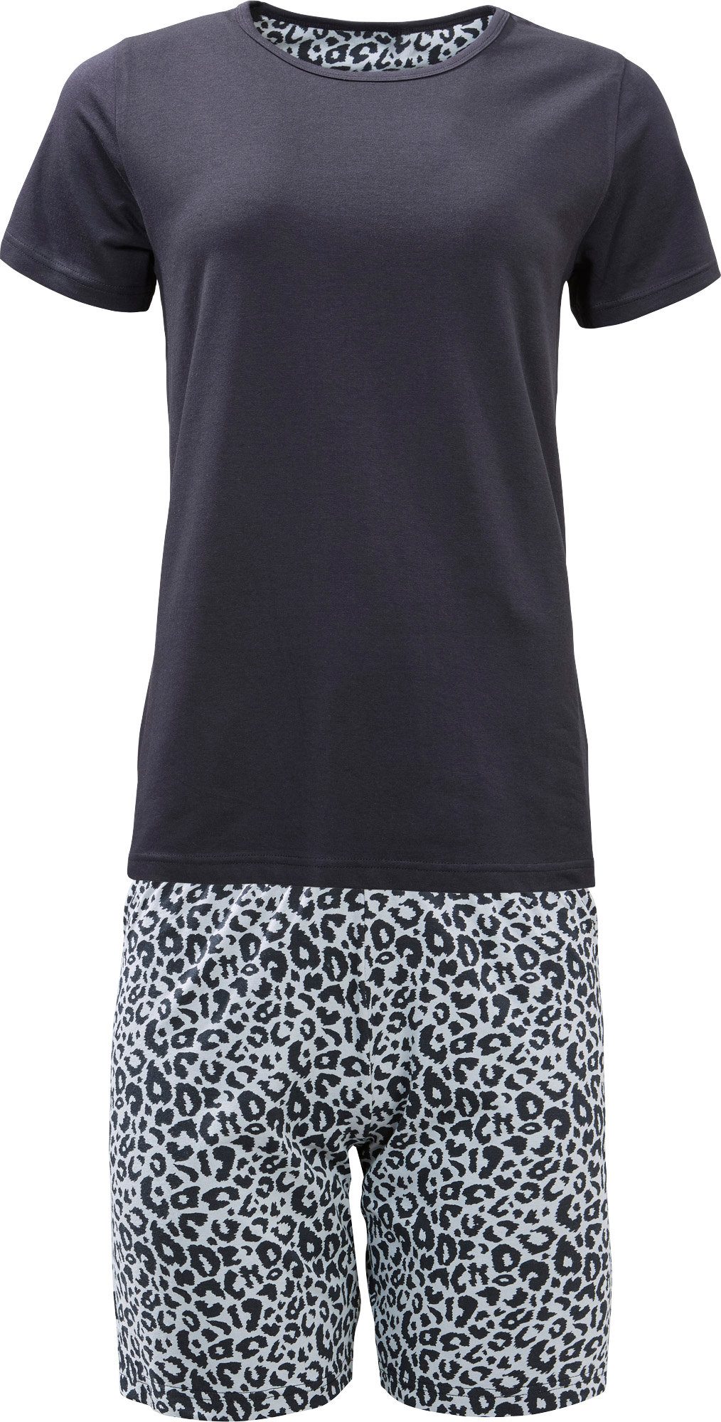Erwin Müller Pyjama Damen-Shorty Single-Jersey gemustert