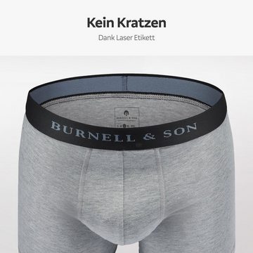 Burnell & Son Retro Pants Unterhosen aus Baumwolle für Herren Männer (Packung, Set, Spar-Pack, Spar-Packung, Spar-Set, 5-St., 5er-Pack) mit Komfortbund