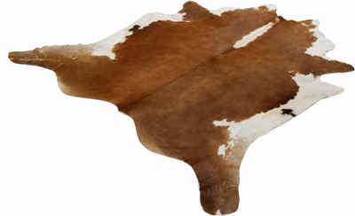 Fellteppich Fell Hereford, Böing Carpet, fellförmig, Höhe: 4 mm, echtes Rinderfell, Naturprodukt, jedes Rinderfell ein Einzelstück