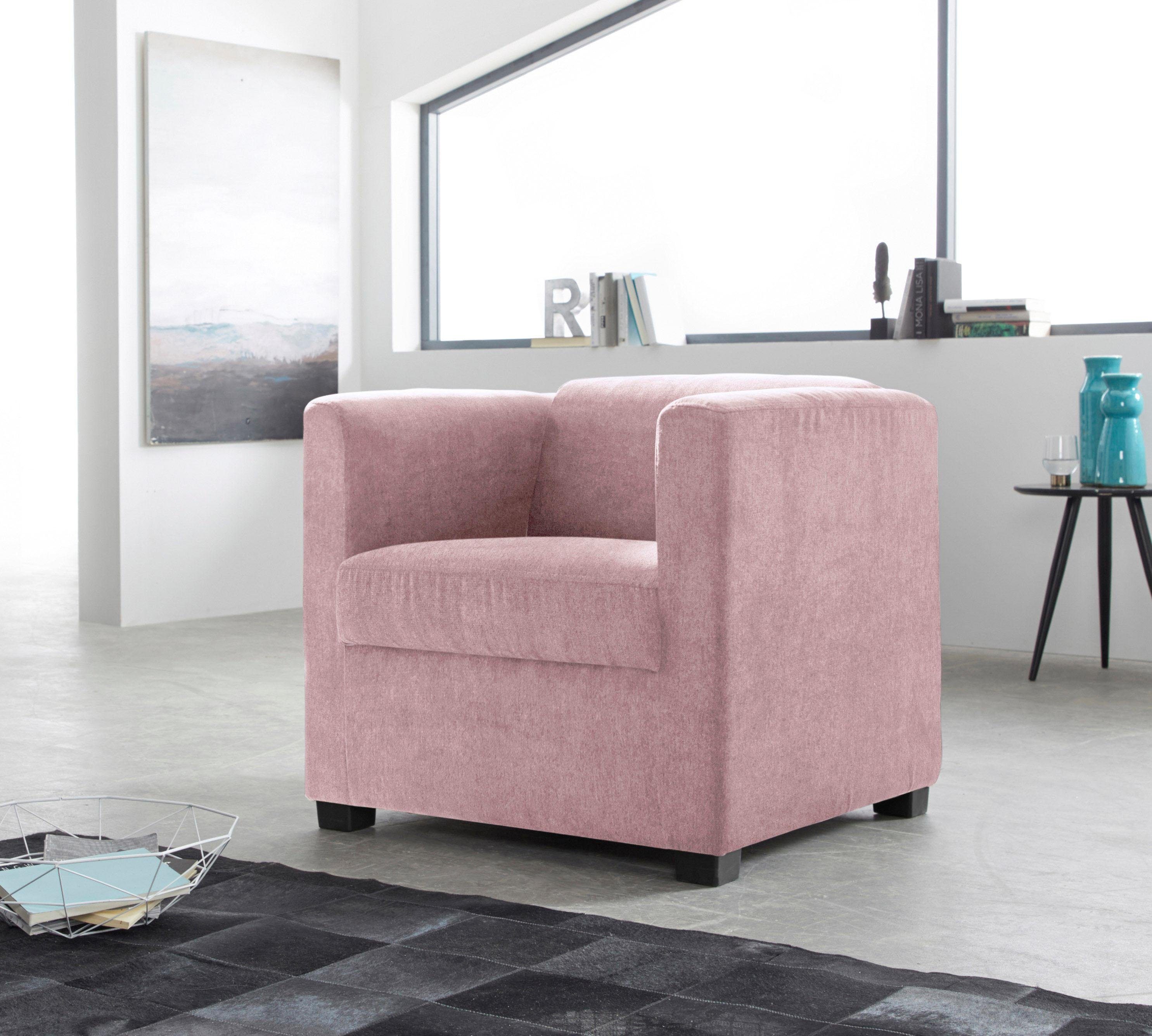 Home affaire Sessel Bob Cocktailsessel, Clubsessel, Loungesessel, in verschiedenen modernen Farben und Qualitäten