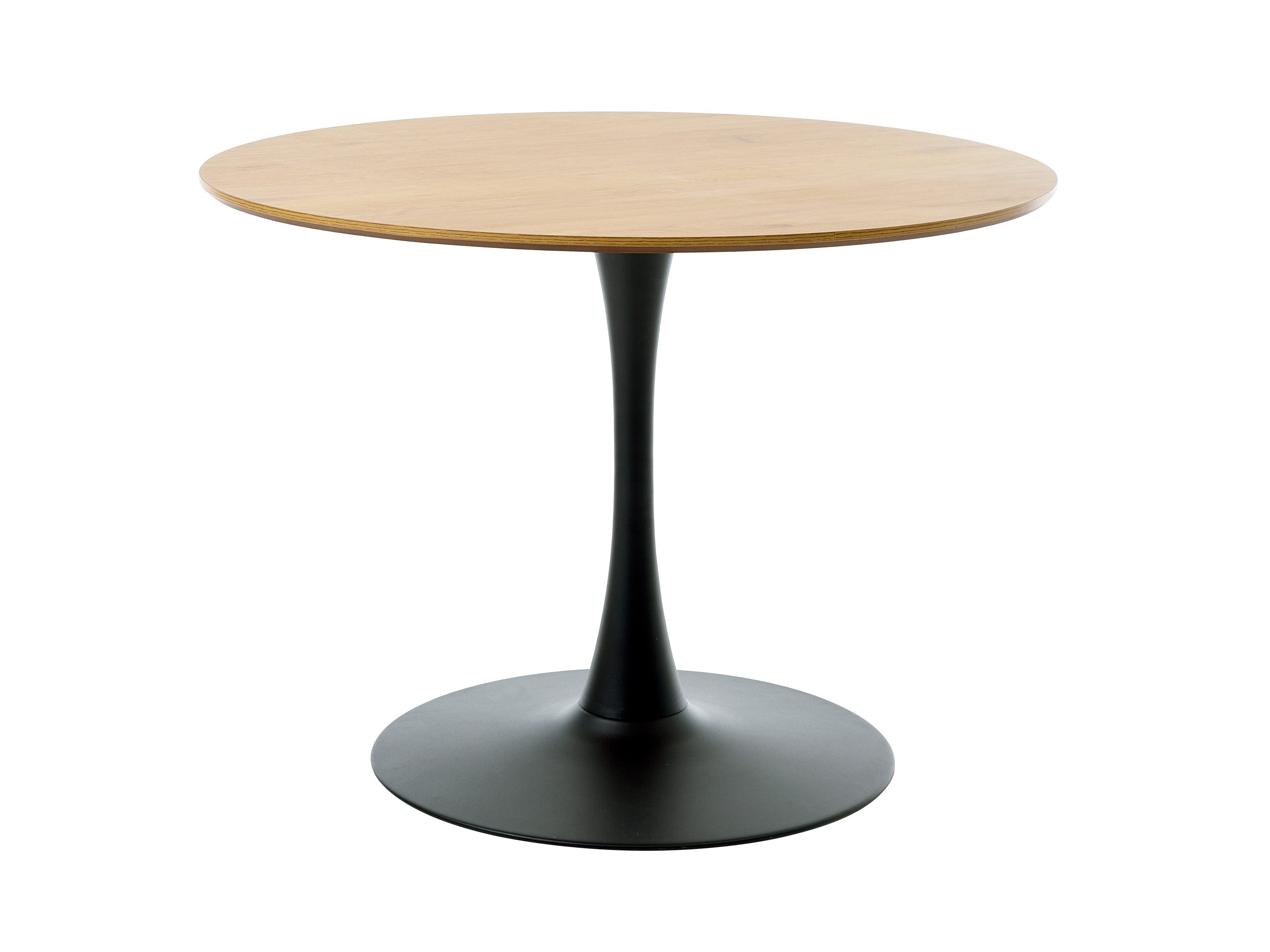 freiraum Esstisch CESURA, Eiche MDF mit Melamin, Metall schwarz - 73,5x100cm (HxD)