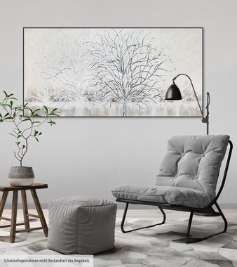 KUNSTLOFT Gemälde Aufgebäumt 120x60 cm, Leinwandbild 100% HANDGEMALT Wandbild Wohnzimmer