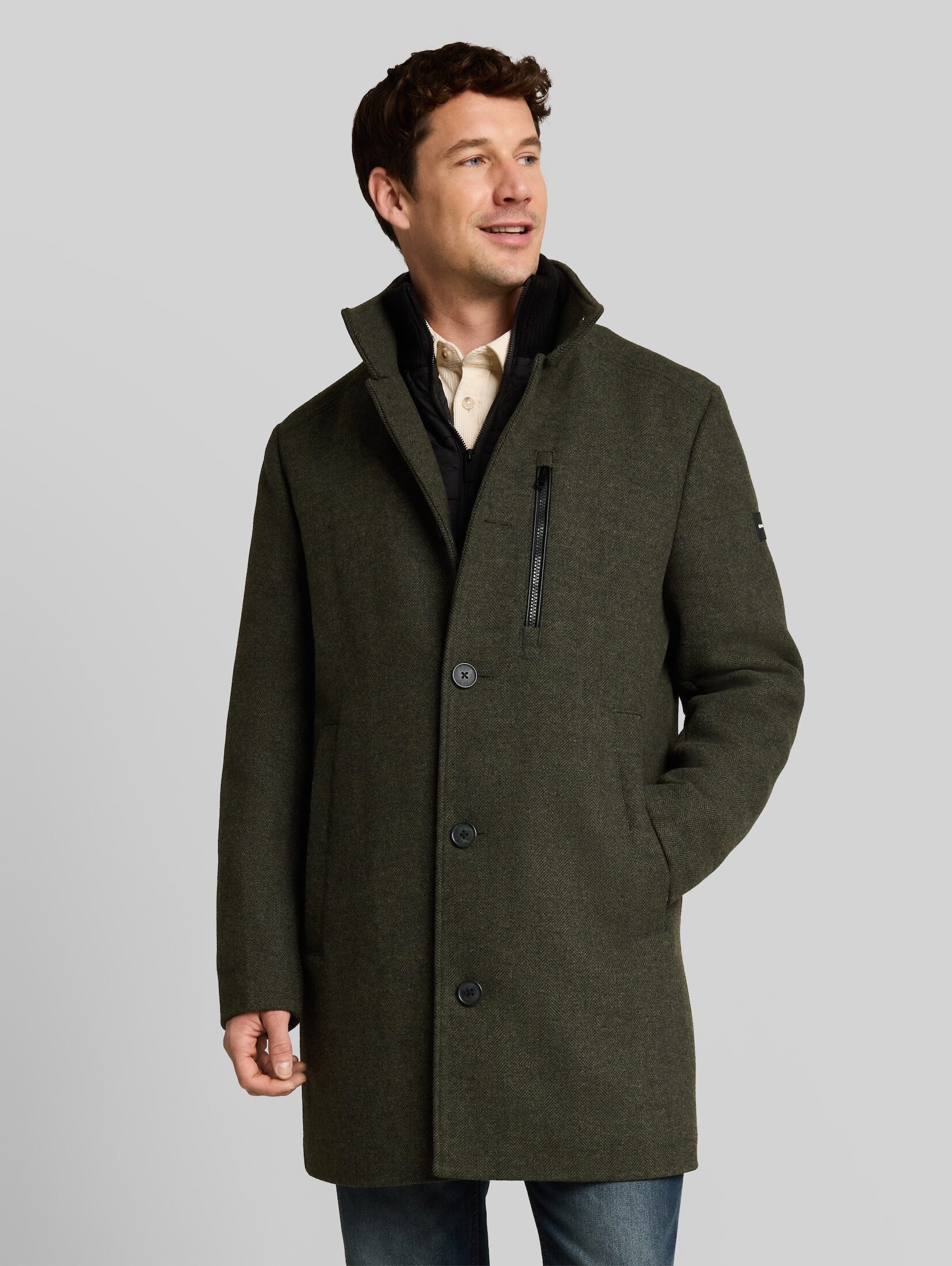TOM TAILOR Wollmantel Jacken 2-in-1 Wollmantel mit abnehmbarem Einsatz