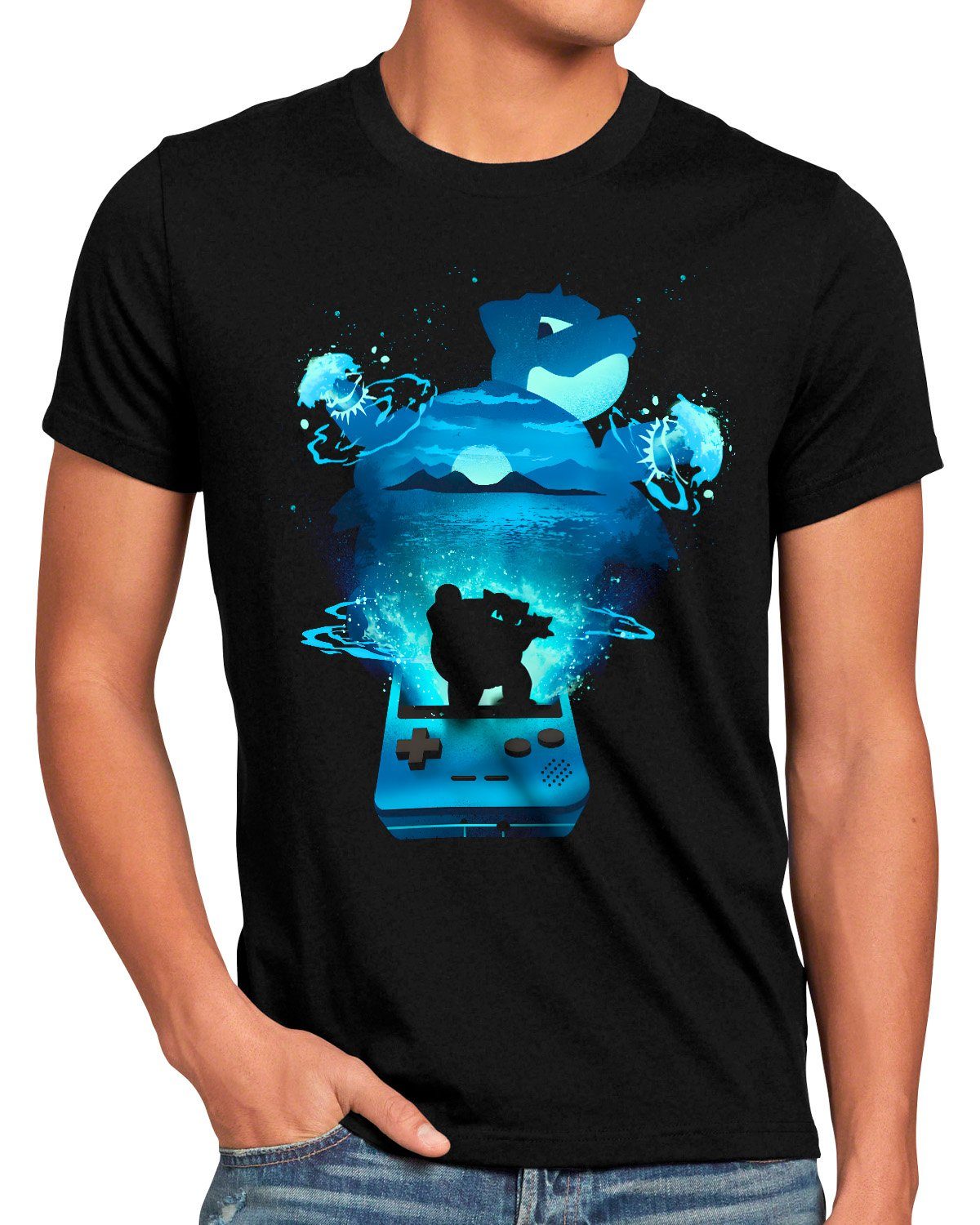 style3 T-Shirt Blue Edition amiibo planet go pokemon ball pikachu