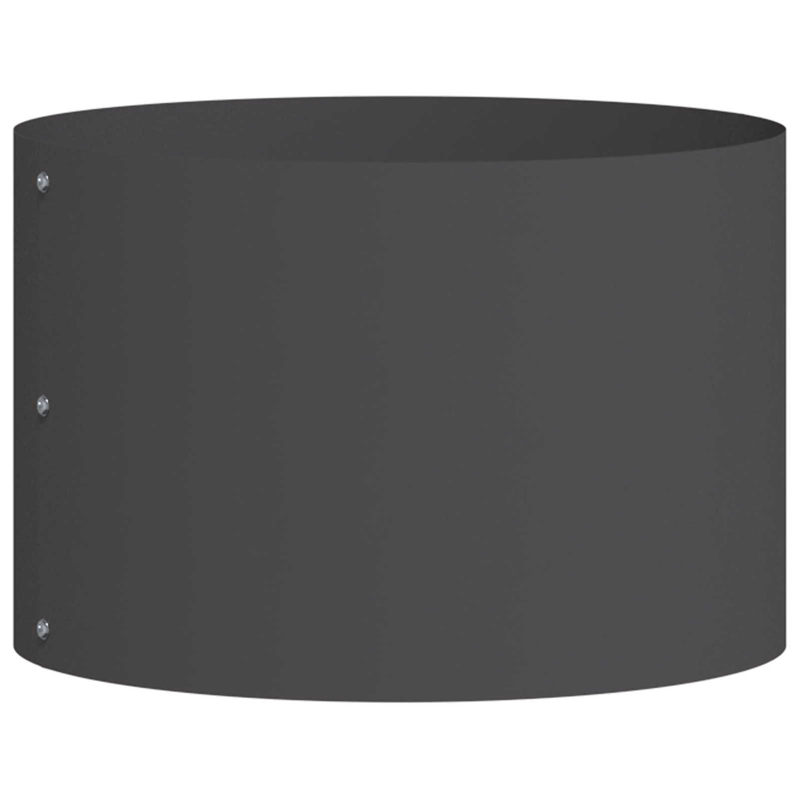 vidaXL Blumentopf Schwarzer Metallpflanzer Schwarz Metall günstig online kaufen