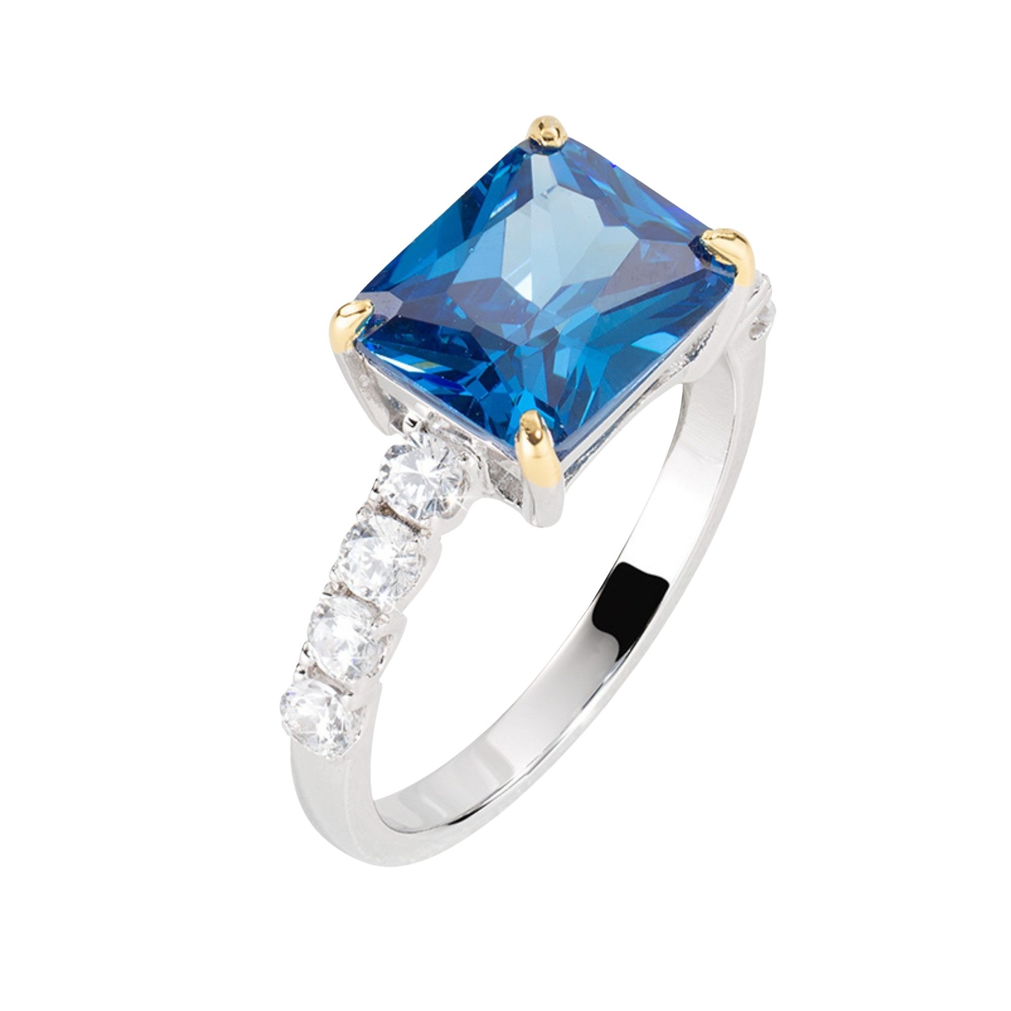 Amen Fingerring Ring Sterlingsilber Zirkonia Damen