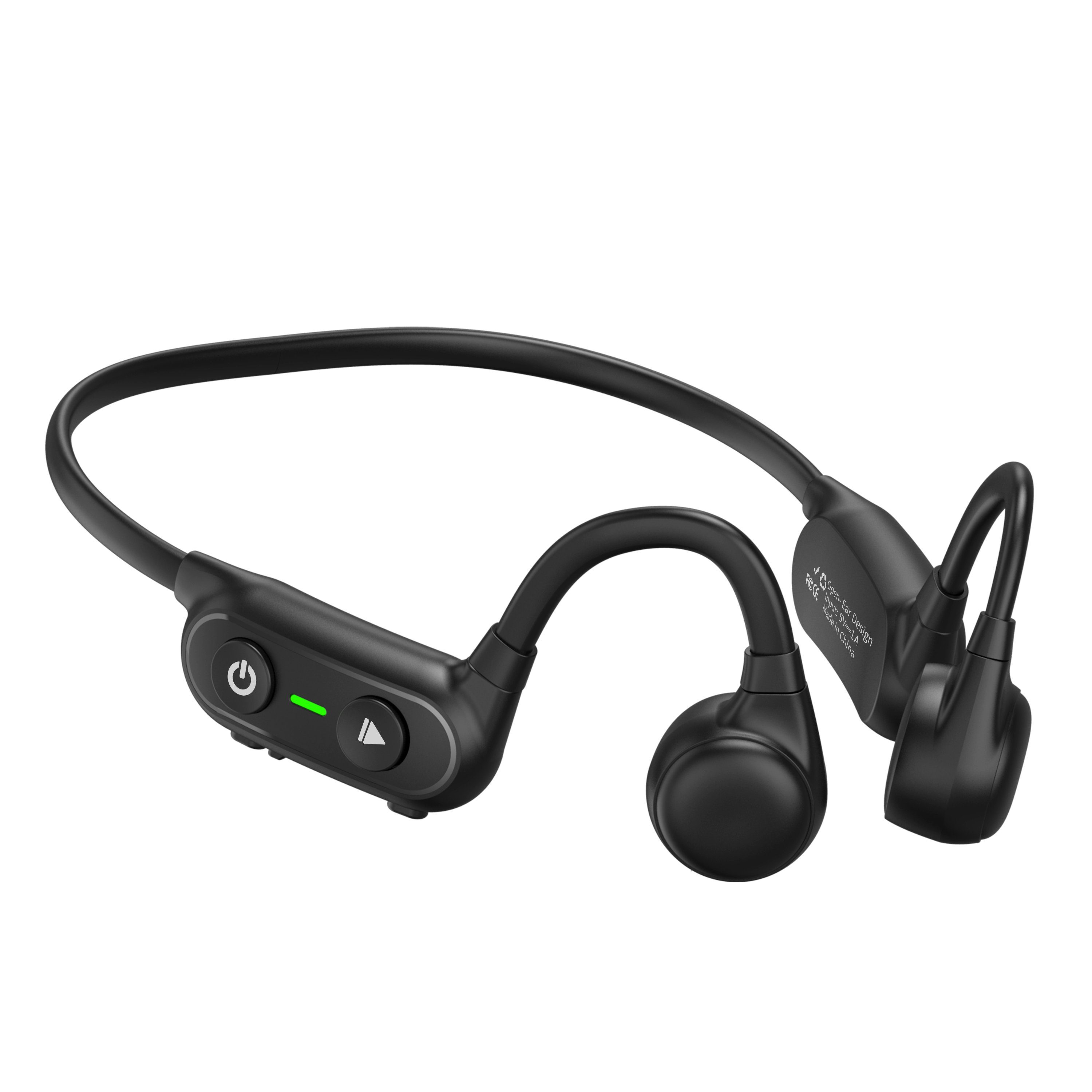 MIRUX Open Ear SoloSE Bone Wireless zum Laufen Wandern Joggen Radfahren Sport-Kopfhörer (Bluetooth, Wireless, Doppelt Hören, Er) Schwarz
