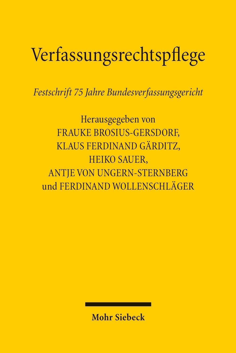 Verfassungsrechtspflege / diverse