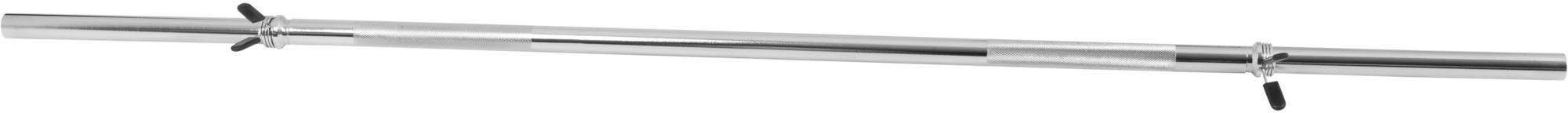 GORILLA SPORTS Langhantelstange Langhantelstange Federklemmen) (mit Chrom cm 170 cm Chrom, Federverschluss, mit 170