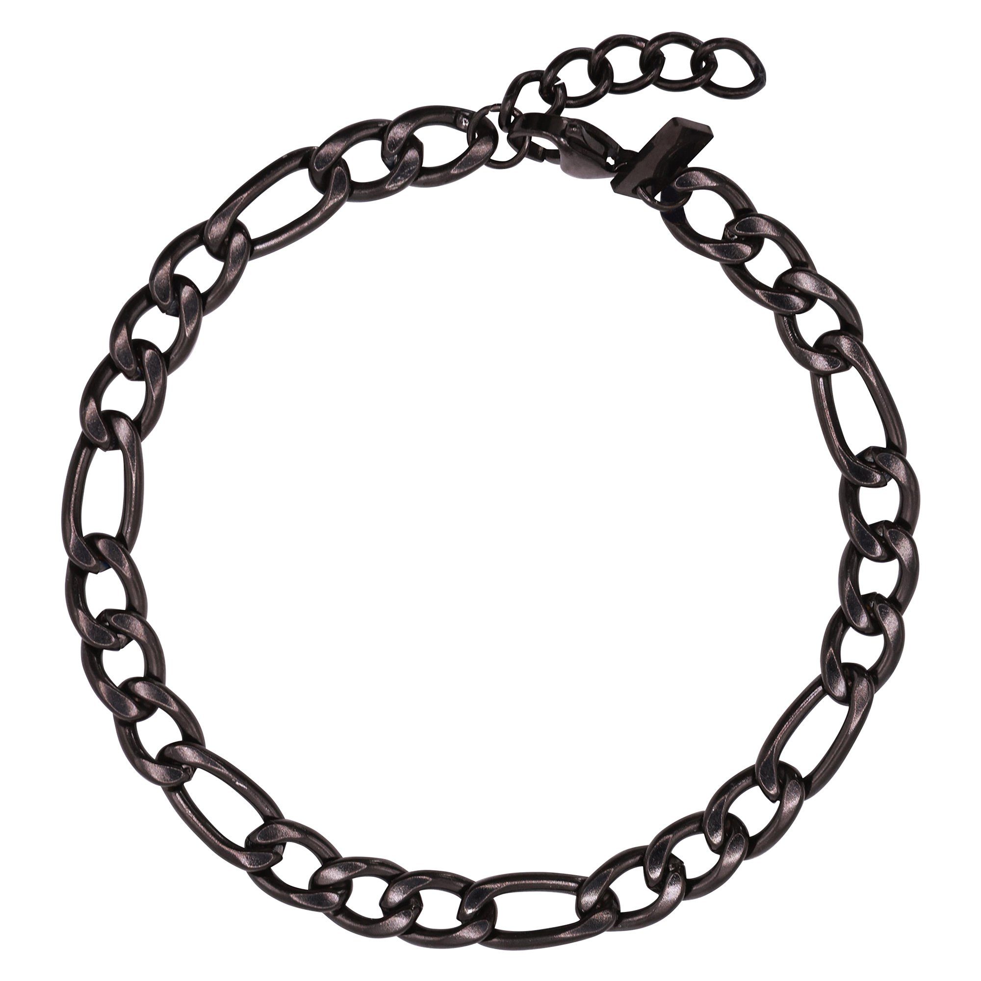 Heideman Armband Janus schwarz farben (Armband, inkl. Geschenkverpackung),  Armkette mit Verlängerungskette Herren | Edelstahlarmbänder