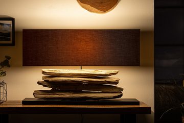riess-ambiente Tischleuchte RIVERINE 80cm schwarz / natur, ohne Leuchtmittel, Schlafzimmer · Massivholz · mit Lampenschirm · Wohnzimmer