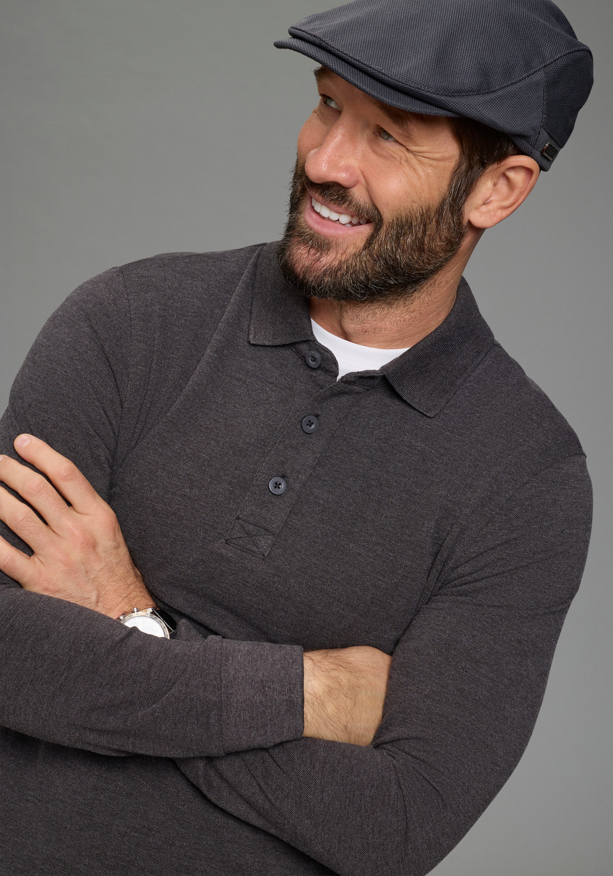 Man's World Poloshirt in Pique´ Qualität