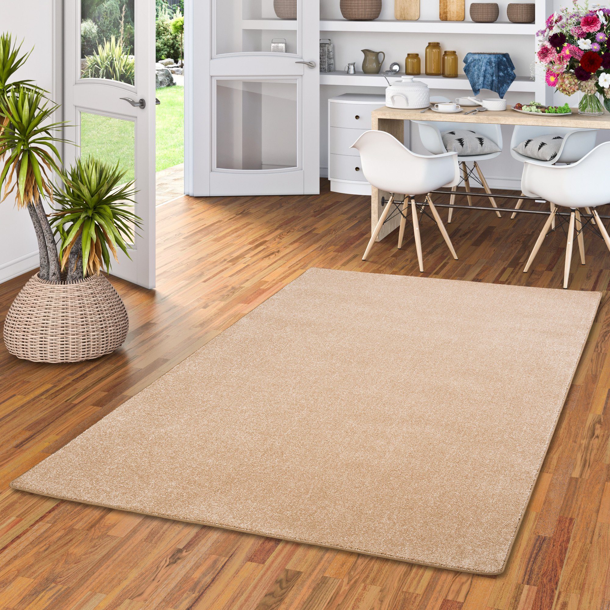 Snapstyle Veloursteppich Hochflor Velours Teppich Luna, günstig online kaufen