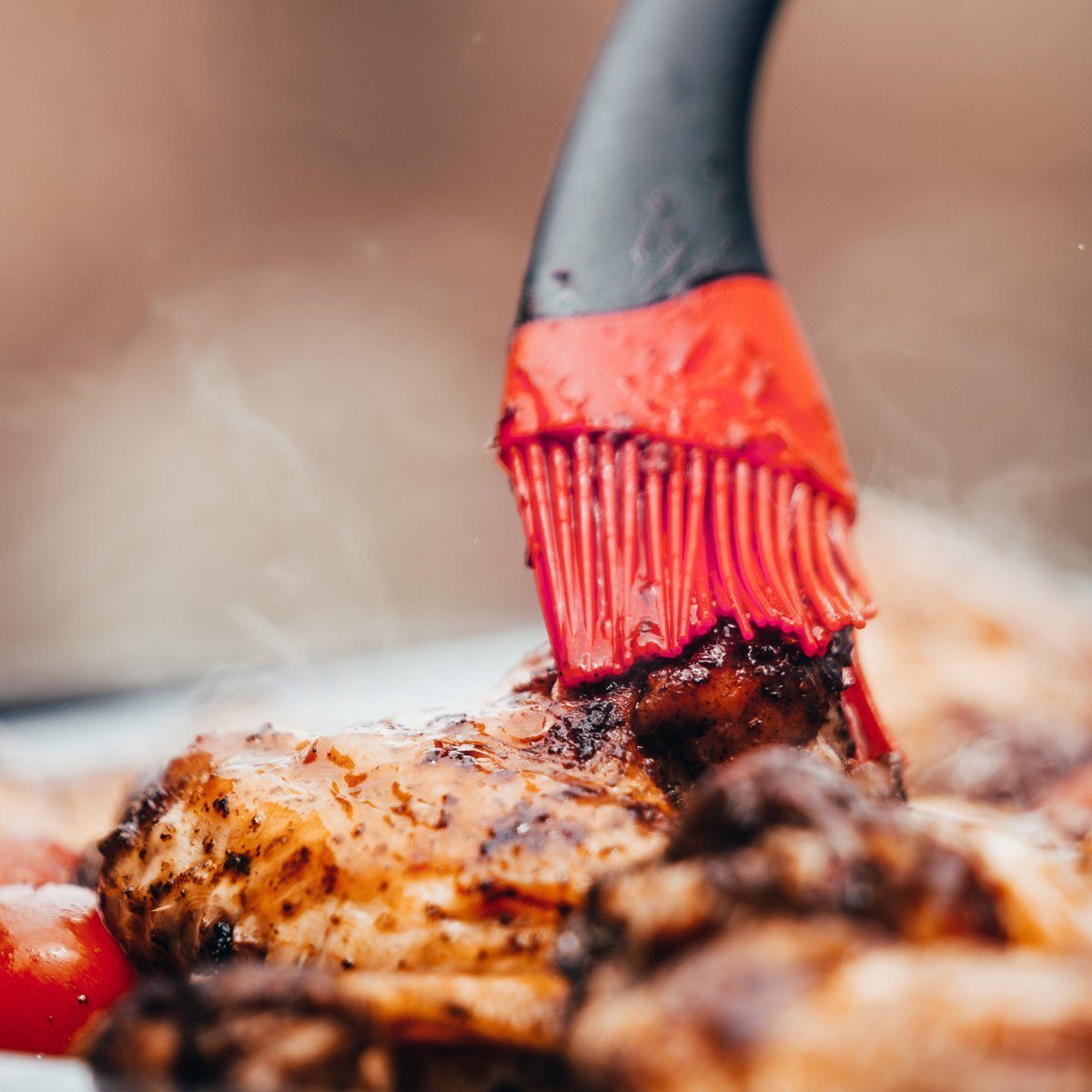 FMprofessional Lebensmittelpinsel Silikonpinsel BBQ 35 cm