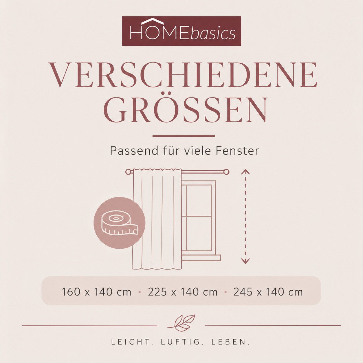 HOME WOHNIDEEN Vorhang 080530 Kombiband Fertigschal SOFTY halbtransparent (1 St), halbtransparent, 100% Polyester – Bild 5 von 5