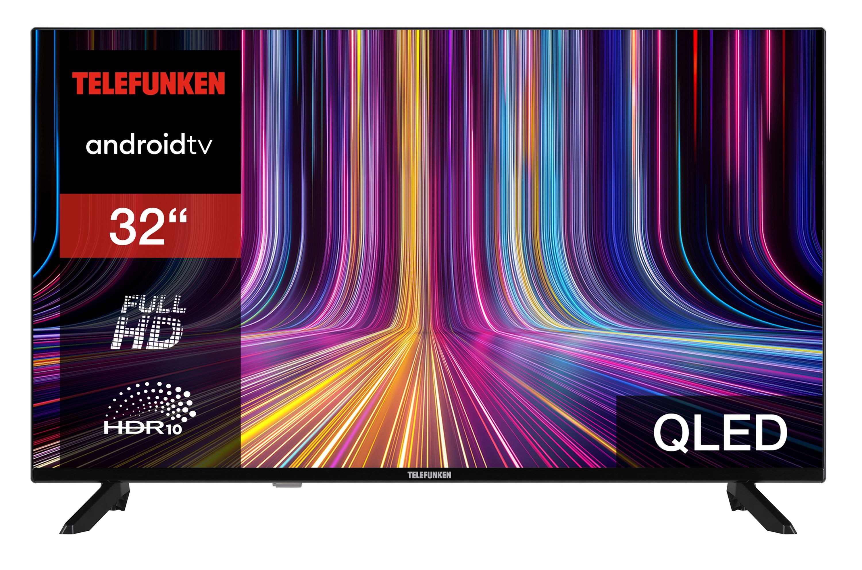 Telefunken QF32AN750S QLED-Fernseher (80 cm/32 Zoll, Full HD, Android TV, Triple-Tuner, Google Play Store, Google Assistant)