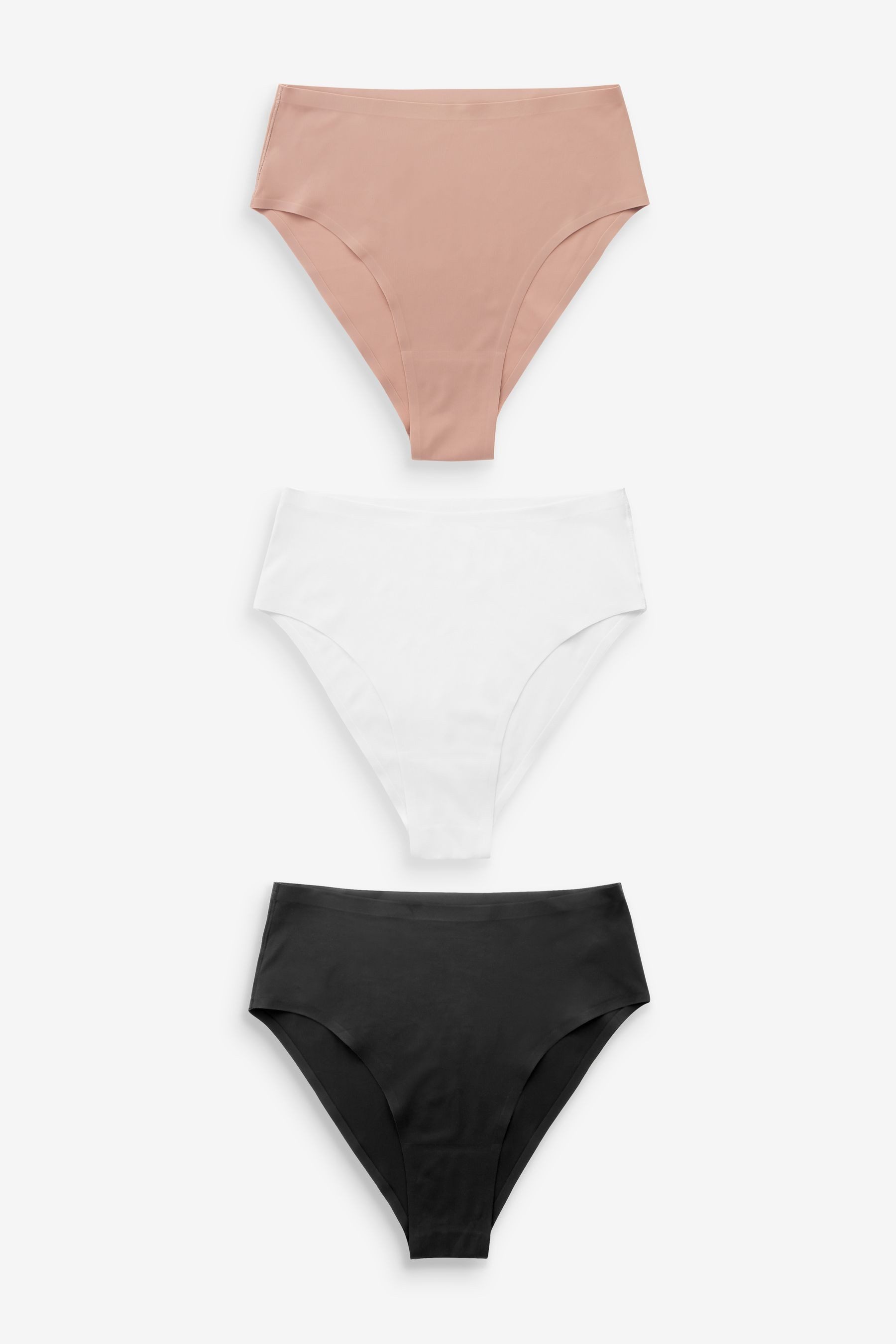 Next High-Waist-Slip 3er-Pack No VPL Hochbund-Slips, hohes Bein (3-St)