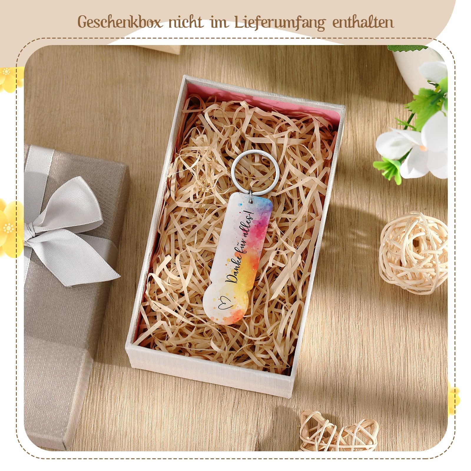 CLTYQ Schlüsselanhänger Set 20 Stück Acryl Einkaufswagenchip Schlüsselanhänger Geschenk (20-tlg), Abziehbar Einkaufschip Schlüsselanhänger zum Zerlegen – Bild 4 von 5