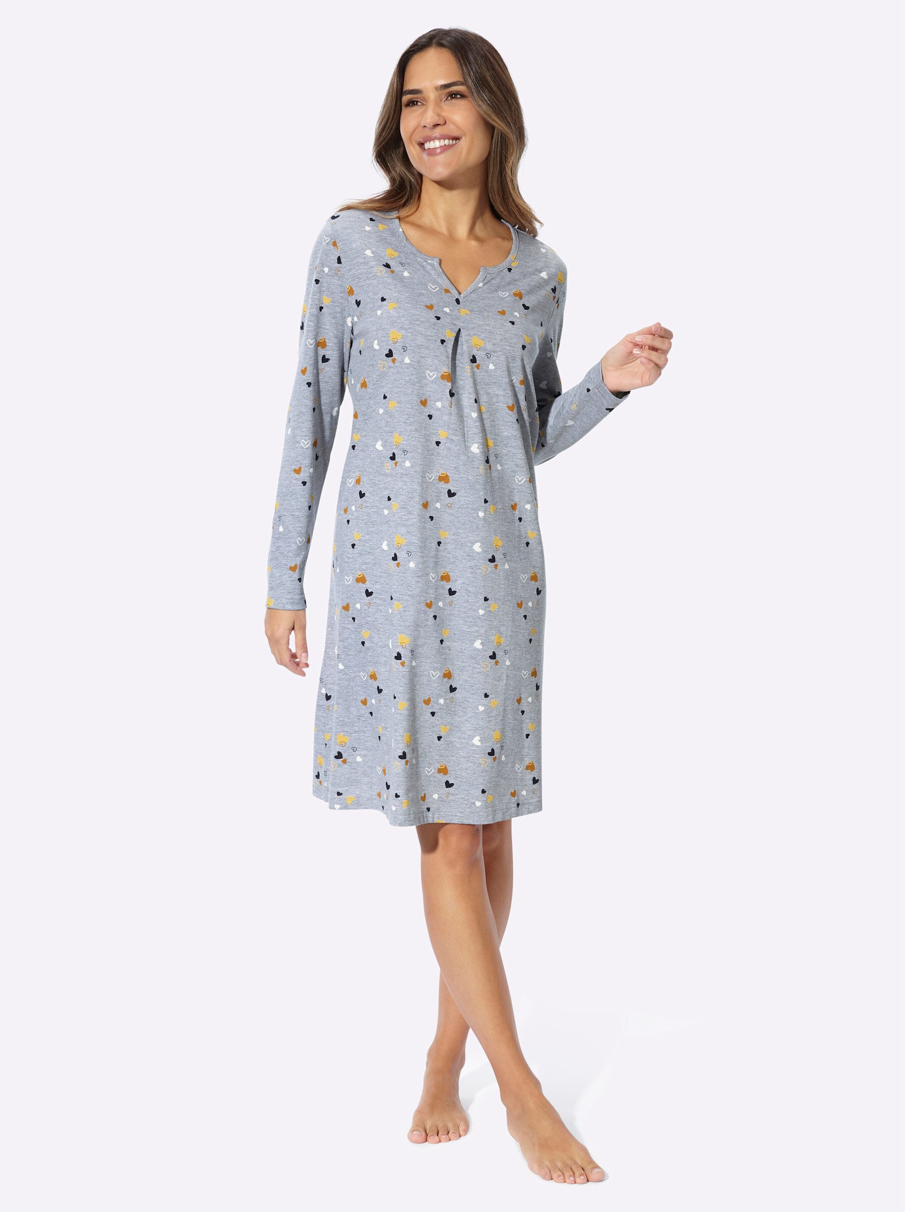 Sieh an! Nachthemd Nachthemd Langarm .