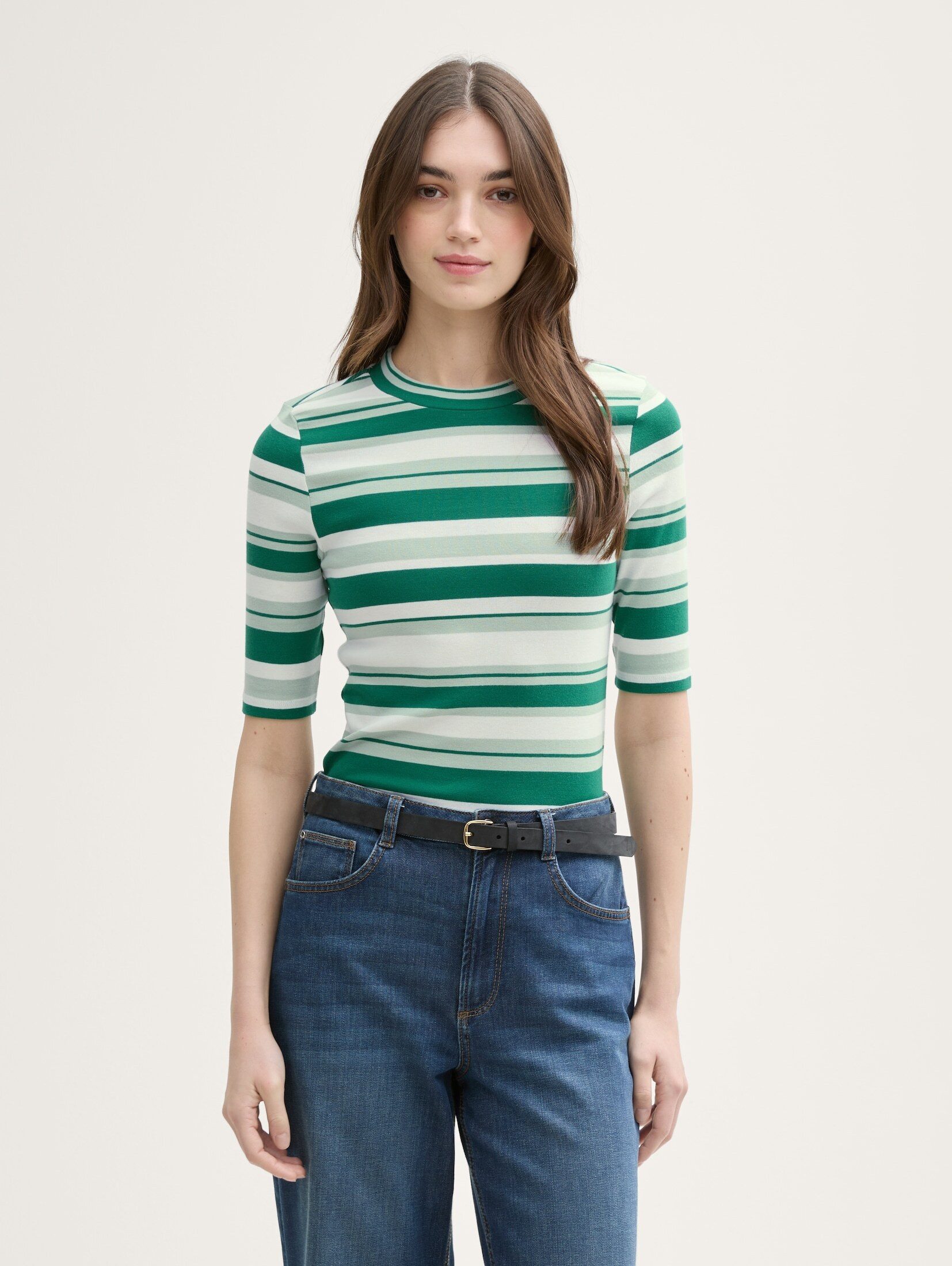 T-Shirt T-Shirt mit Streifenmuster