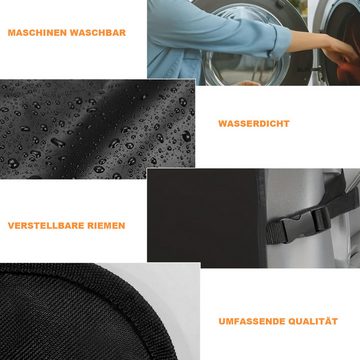 MAGICSHE Auto-Rückenlehnenschutz Rücksitzschoner Anti-Schmutzig, 1-tlg., Wasserdichter Autositz Schoner,600D-Material, Schwarz