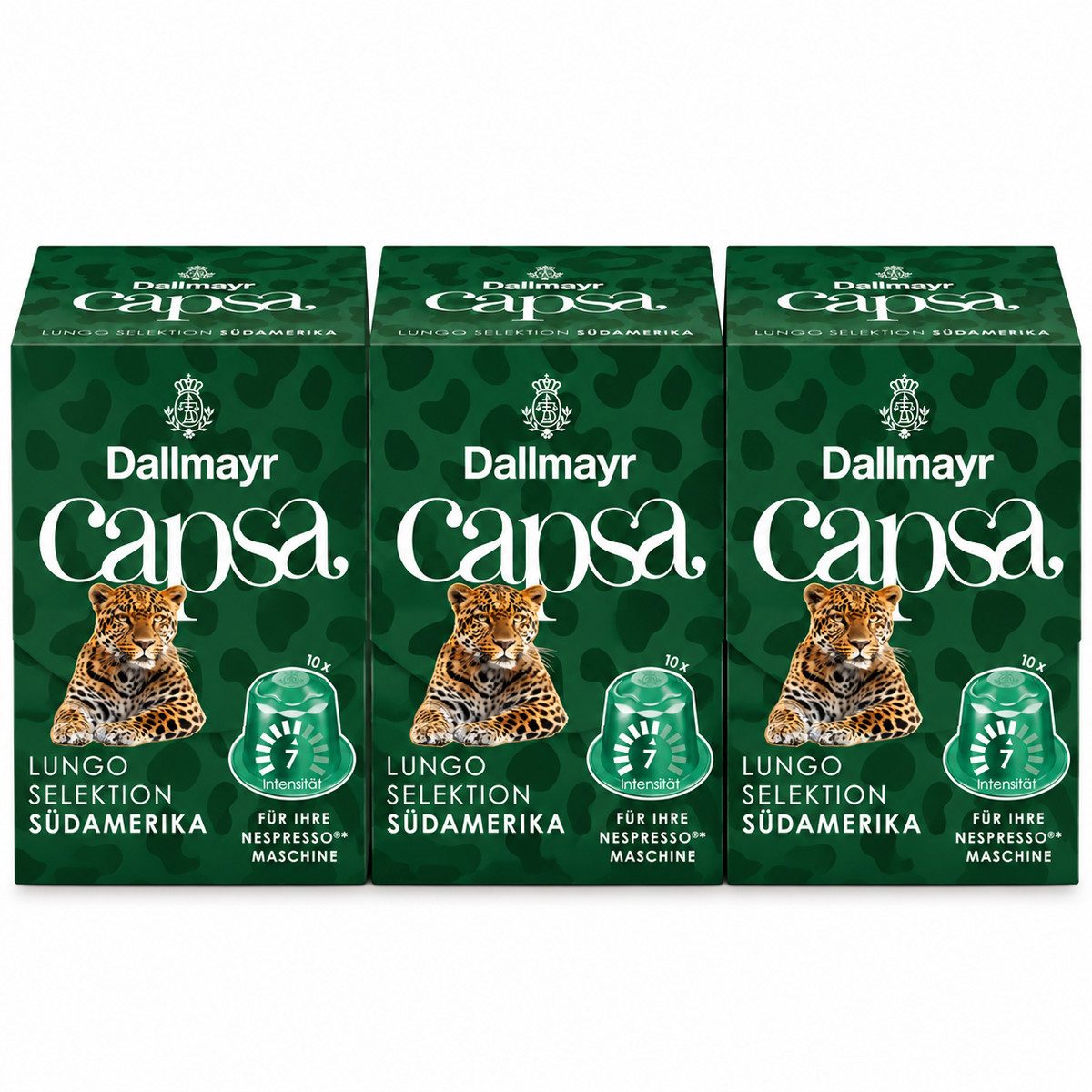 DALLMAYR Kaffee, Dallmayr Capsa Lungo Selektion Oro Südamerika 10 Kapseln 56g 3er Pack