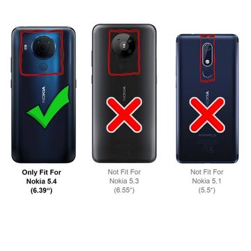 CoolGadget Handyhülle Magnet Case Handy Tasche für Nokia 5.4 6,39 Zoll, Hülle Klapphülle Ultra Slim Flip Cover für Nokia 5.4 Schutzhülle