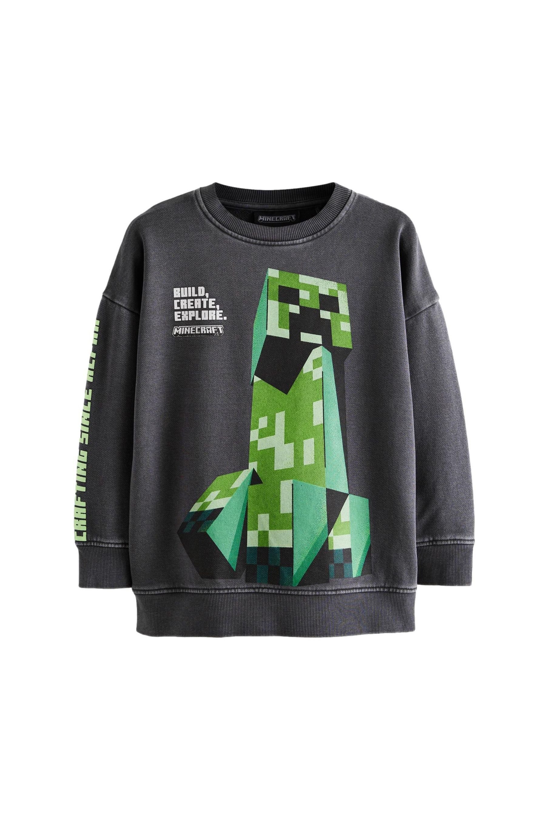 Sweatshirt Minecraft Sweatoberteil mit Rundhalsausschnitt