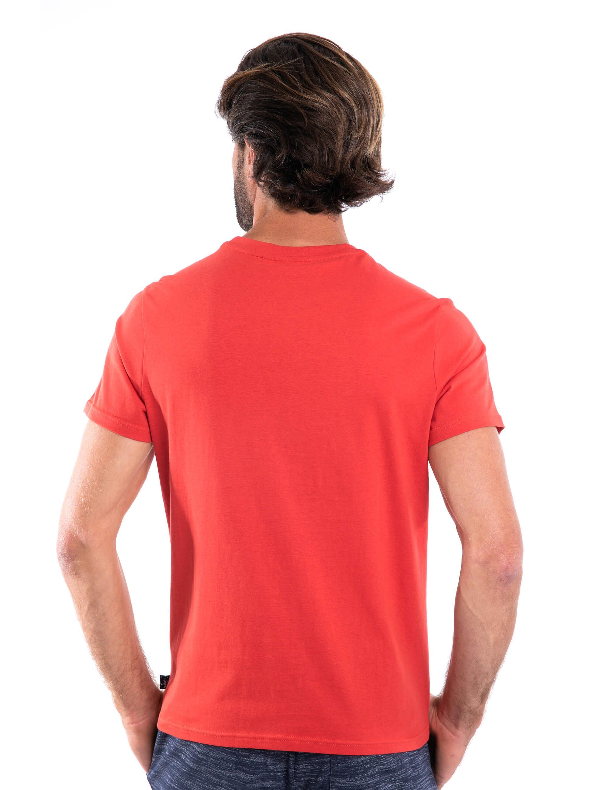 ROADSIGN rot australia (1-tlg) T-Shirt % Rundhalsausschnitt, mit Logo-Aufdruck Logoprint 100 Baumwolle und