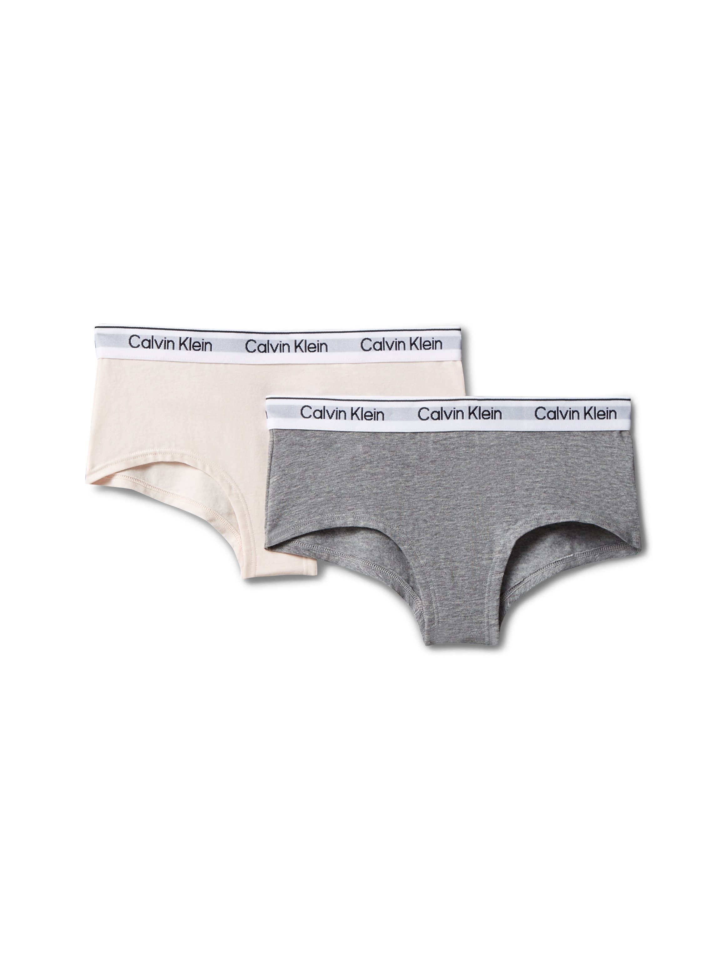 Calvin Klein Underwear Hipster 2PK SHORTY (Packung, 2er-Pack) Mit Markennamen auf dem Bund, für Kinder