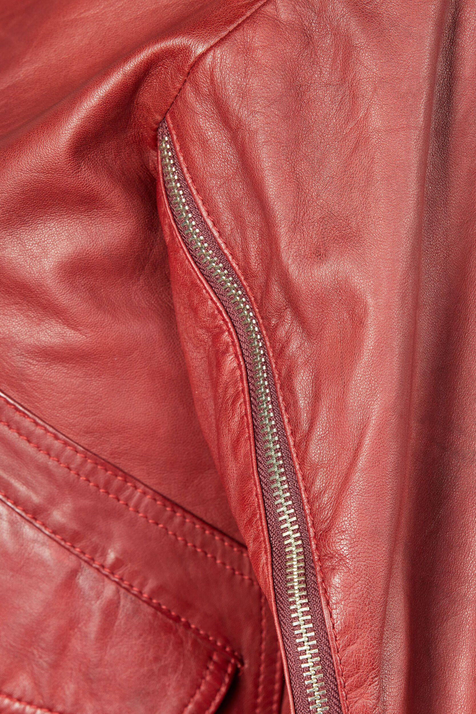 Apple of Eden Lederjacke AOE-143 (1-St) mit Reißverschlüsse an den Ärmeln