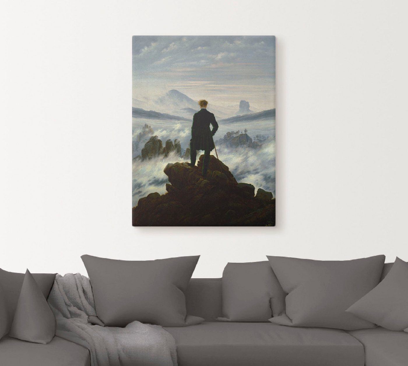 Artland Wandbild »Der Wanderer über dem Nebelmeer. Um 1818«, Mann (1 Stück)-kaufen