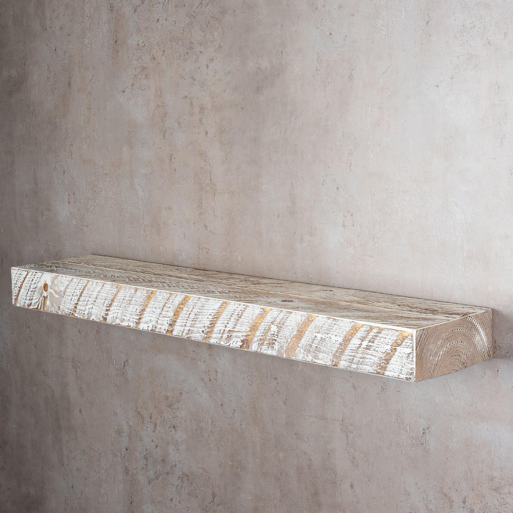 Levandeo® Wandregal, levandeo Wandregal Holz Massiv günstig online kaufen