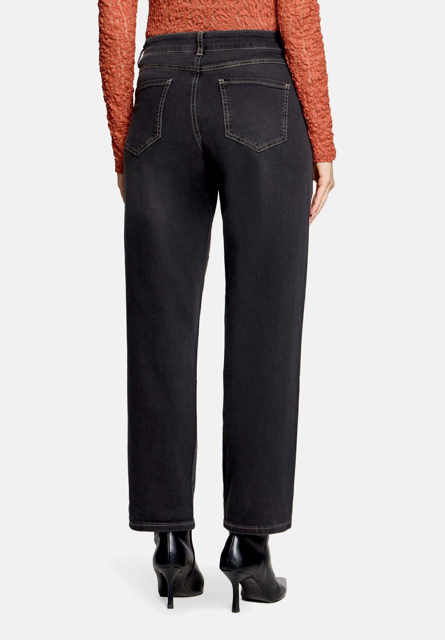 Cartoon Ankle-Jeans Damen mit Waschung