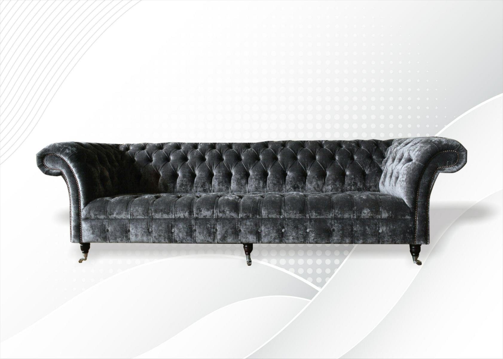 JVmoebel Chesterfield-Sofa, Dreisitzer Couch Polster Design Sofa Moderner 4er Sofas Zimmer Möbel