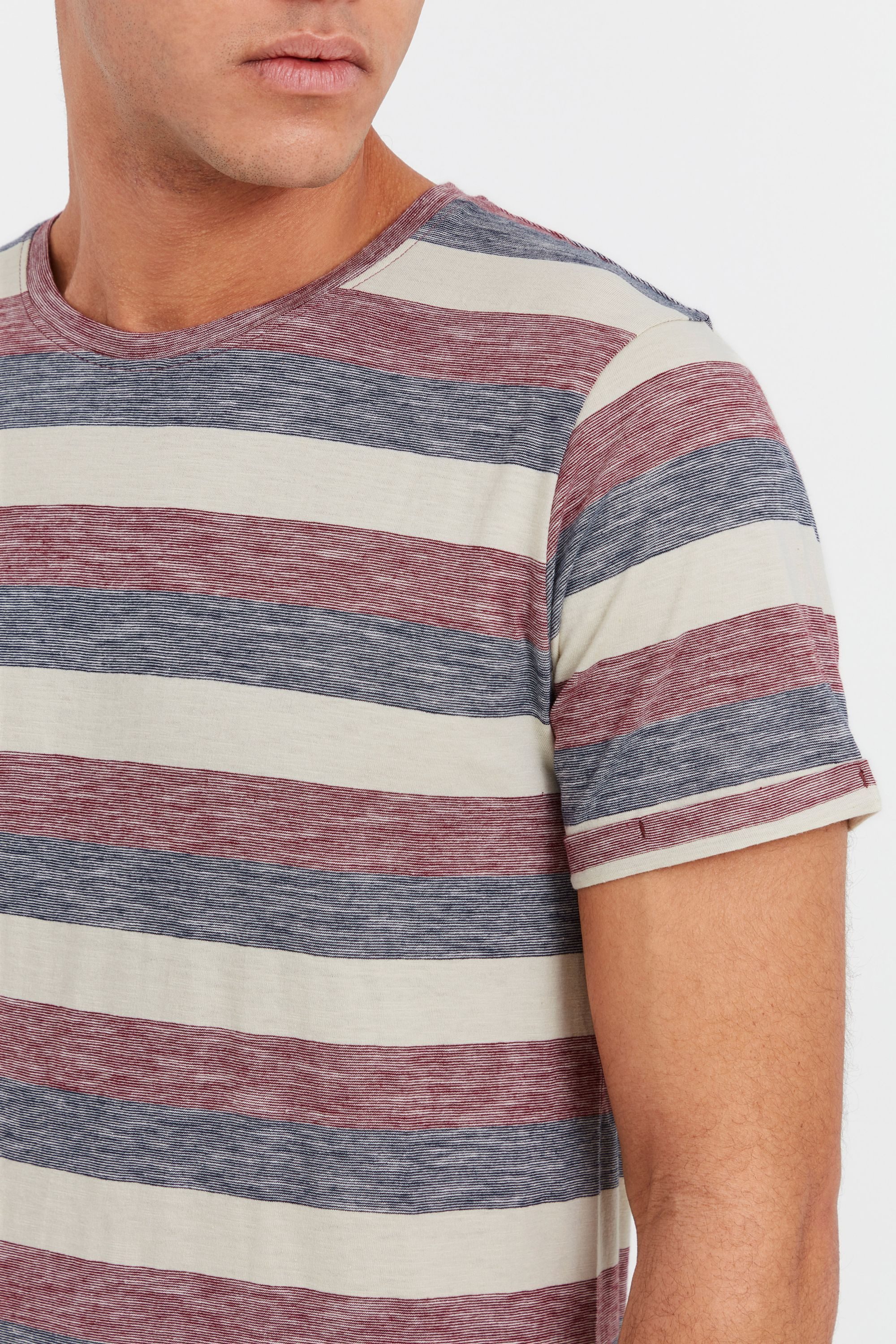 !Solid Rundhalsshirt SDThicco Kurzarmshirt mit Streifen günstig online kaufen