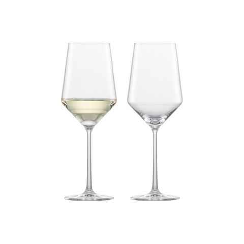 Zwiesel Glas Weißweinglas Pure Weißweingläser 408 ml 2er Set, Glas