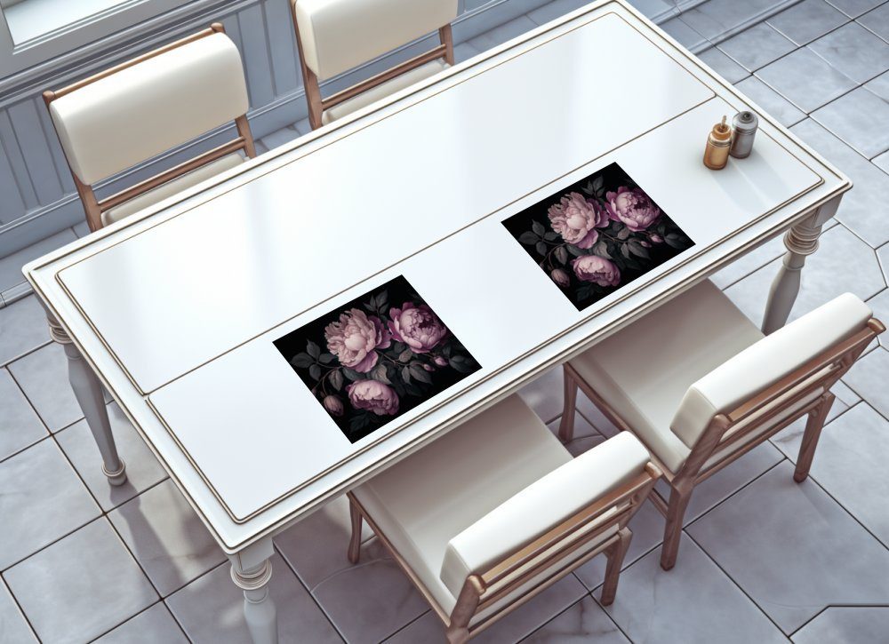 raxxa Premium-Platzset"Düstere (Set, Platzdecken) 2-St., Platzset, raxxa, Blumenarrangement", Romantik: Luxuriöses