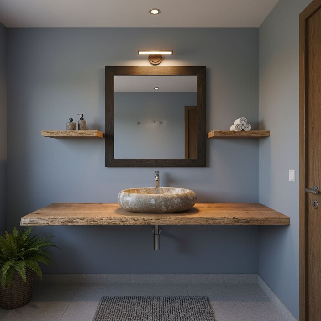 KEINerlei® Waschtischplatte Waschtischplatte Massive Eiche Alt Holz Hell günstig online kaufen