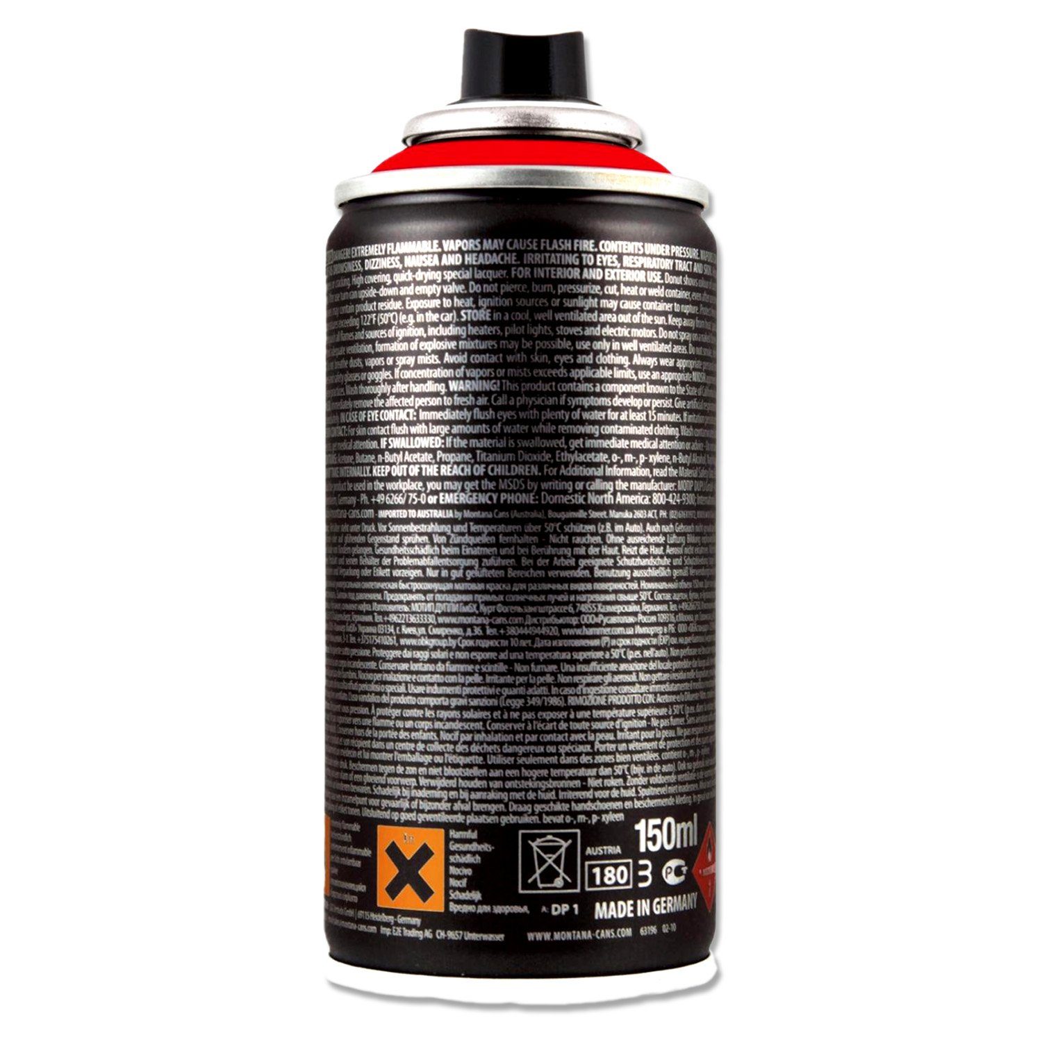 Cans Montana Sprühfarbe Red (Farbauswahl) Cans BLACK Montana Code Mini 150ml