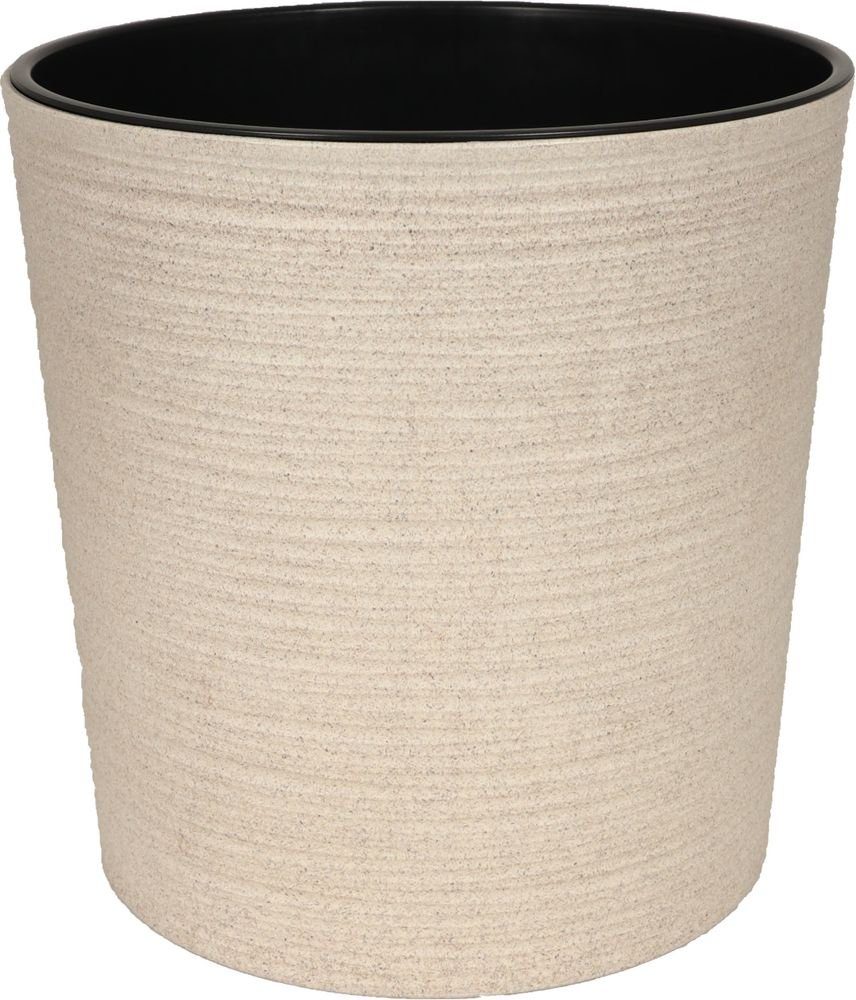 Heimwerkercenter Übertopf MePla - Kübel Malwa Strip ECO -ø25cm - creme günstig online kaufen