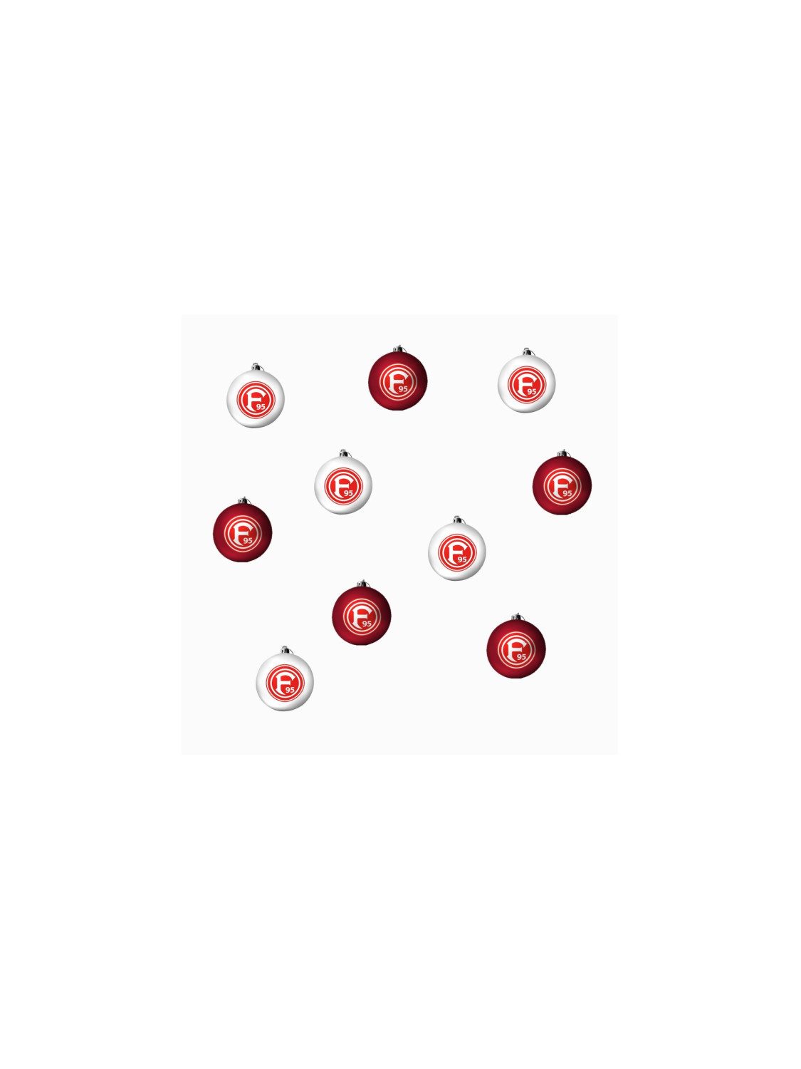 Fortuna Düsseldorf Christbaumschmuck Fortuna Düsseldorf Christbaumkugeln 10er-Set