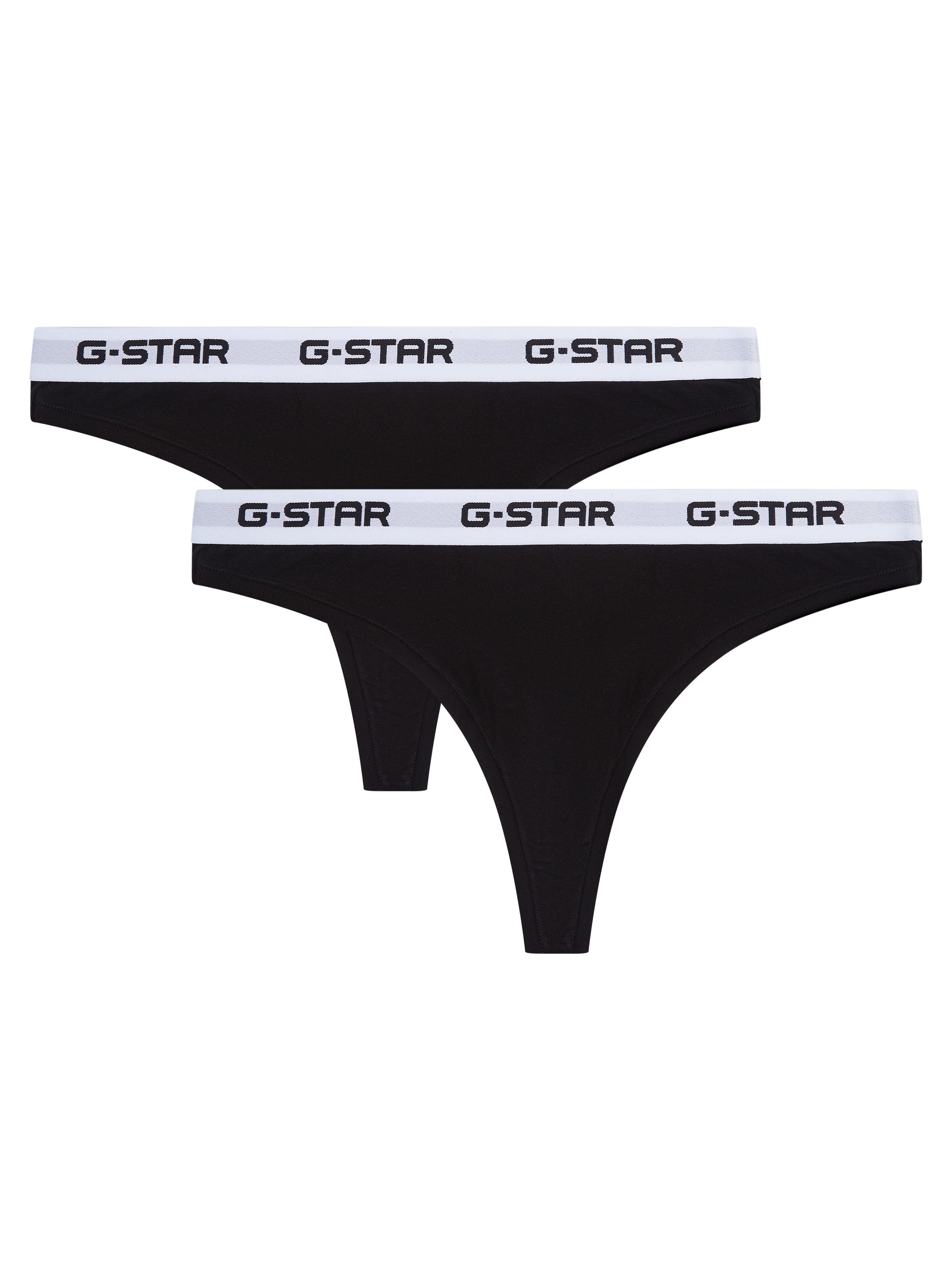 G-STAR Tanga OBSIDIAN, 2 PACK THONGS (Packung, 2-St) mit Logobund
